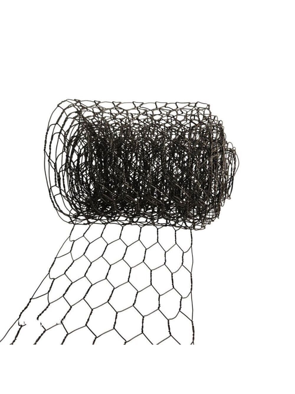 Green Chicken Wire Ribbon Roll 4 Inches Wide 3 Yards Long Hexagonal Mesh